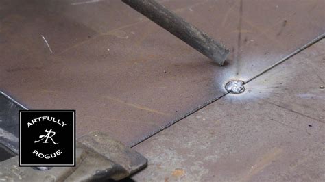 ac welding a hole in sheet metal|welding 22 gauge sheet metal.